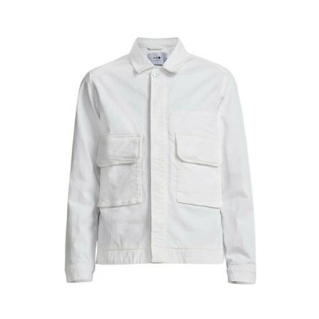 Nn07, Burke Egg jakke Wit, Heren, Maat:L