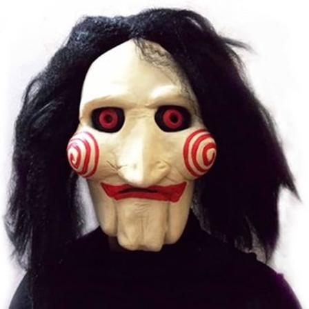 Maski synteettisellä hiuksella - Sopii karnevaaliin ja Halloweeniin - Aikuisten naamiaisasu - Lateksi, Unisex Yksi Koko
