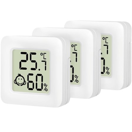 LogiLink Digitaalinen minitermometri/hygrometrit 3-pakkaus