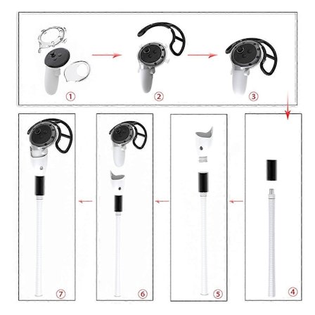 VR Golfklubba Handtagstillbehör för Meta Quest 3