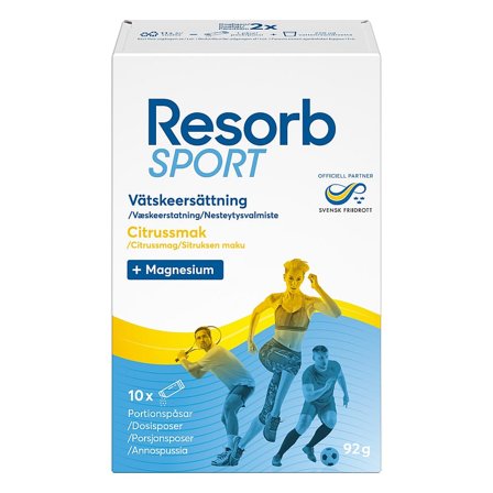 Resorb Sport Citrus 10 stk., Sport & Velvære, Protein & Energi, Elektrolytter