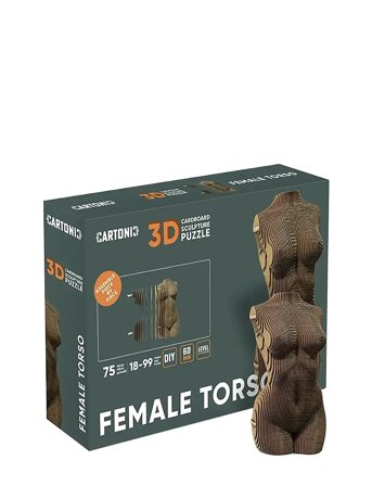 Cartonic 3D Puslespil Kvinde Torso Brown Cartonic