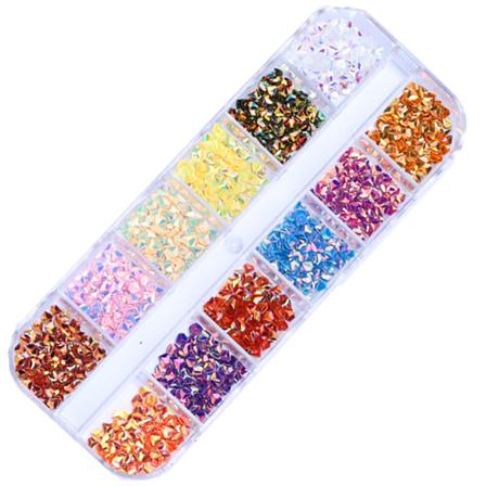 Rhinestones til håndværk, Rhinestones Flat Back til håndværk Nail Art Tøj Sko Telefon Etui stil 10