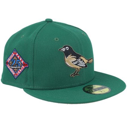 New Era - MLB Grön fitted Keps - Baltimore Orioles Mossy Meadows 59FIFTY Green Fitted @ Hatstore