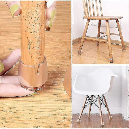 Stolsbensskydd Silikon Stolsbensskydd Fötter Pads 32st Stolsbensskydd