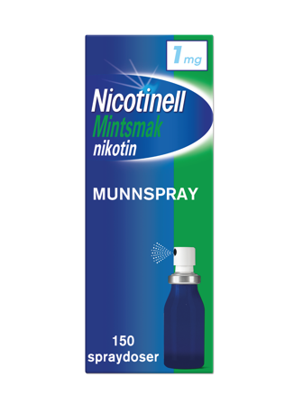Nicotinell 1 mg/dose munnspray, Mint, 150 doser