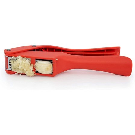 2 i 1 HVITLØKSPRESSE OG KUTTER, Enkel å rengjøre, Rustfritt stål,