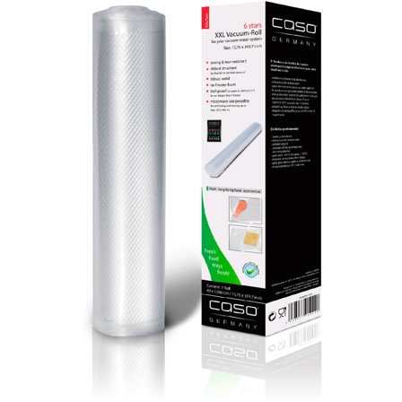 Caso Rullplast 40x1000cm, 1 st | Köksmaskiner > Vakuumförpackare > Vakuumpåsar | Bagaren och Kocken