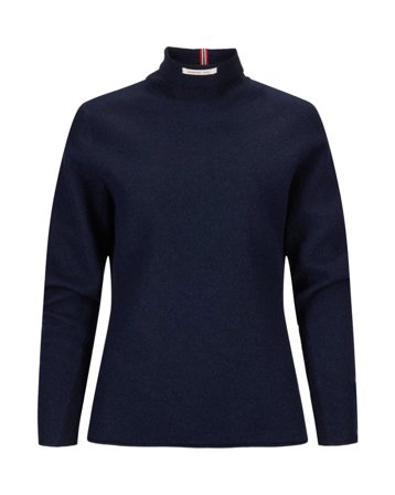 Amundsen Boiled Turtle Neck Womens Faded Navy