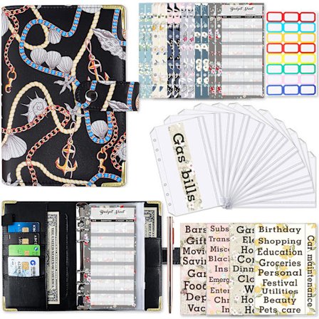 A6 Budget Binder Planner Pengebudgetbog Festivaler Jubilæer Organizer Stickers