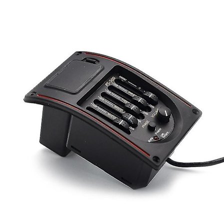 Ps 500 5-bånds Equalizer Digital Guitar Forforstærker Piezo Tuner Pickup Udskiftning