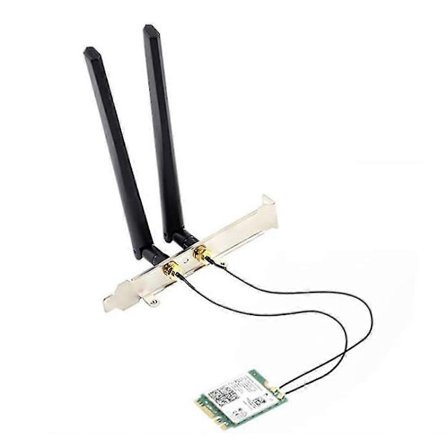 WiFi 6E Desktop Kit Kompatibel med AX210 Bluetooth 5.2 Trådløst Nettverkskort 802.11Ax 2.4Ghz/5Ghz AX210NGW Wi-F-WELLNGS