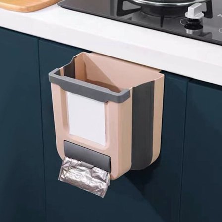 7/10L Hengende Søppelbøtte Sammenleggbar Søppelkasse KAFFE 7L