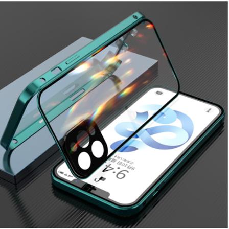 Sekretess Magnetfodral För Iphone 13 Grön
