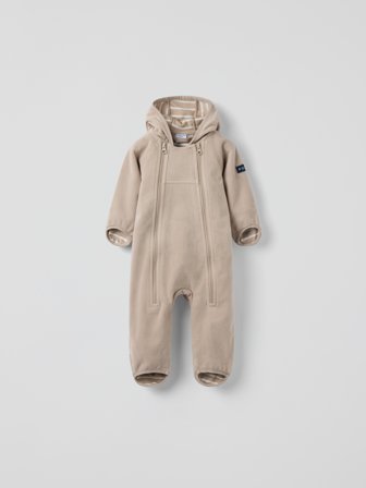 Polarn O. Pyret - Windproof fleece all-in-one - 80 - Childrenswear - beige