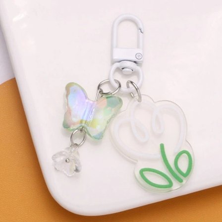 Tulpan Nyckelring Akryl Nyckelring STIL 3 STIL 3 Stil 3