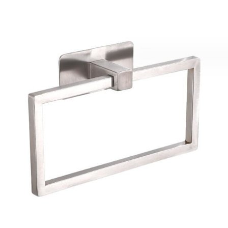 Hålfri Kvadratisk Handduksring i Rostfritt Stål