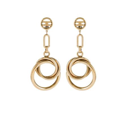 Elisabetta Franchi Earrings Gul, Dame Øreringe, Størrelse: ONE Size