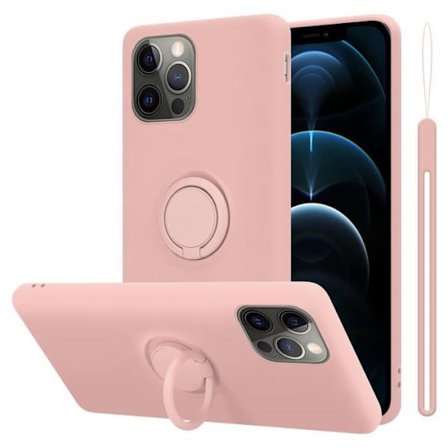 Fodral till Apple iPhone 13 PRO Skal i LIQUID PINK Fodral Skydd Silikon TPU mobiltelefon