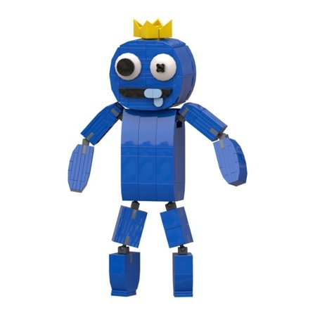 Kreativitet Blå Monster Building Block Kits Rainbowed Venner Rædsel Spil Action Figur