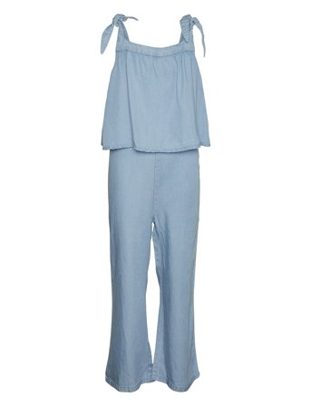 Vero Moda Girl Vmbree Sl Wide Jumpsuit Girl - Blue - 164