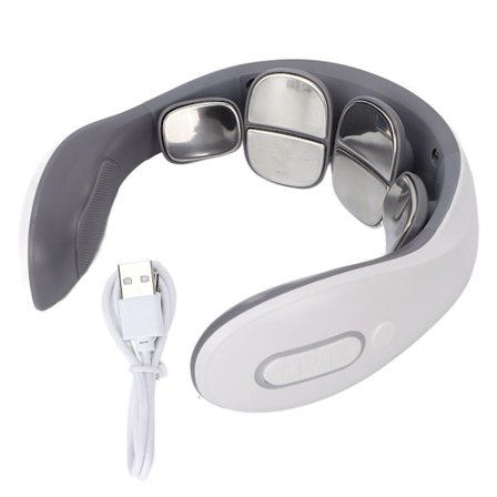 Nakkemassasje 42°C Varmekompress 6 Massasjehoder Ergonomisk U-Formet Design Komfortabelt Massasjeutstyr for Gave