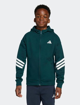 adidas Sportswear J Fi 3S Fz Hd - Green - 176