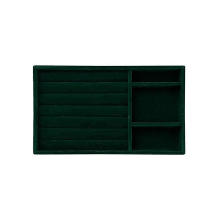 Praktisk Smyckesbricka Ringar Organisatörer med Flera Fack för Visning och Förvaring i Låda eller Byrå Daglig Användning