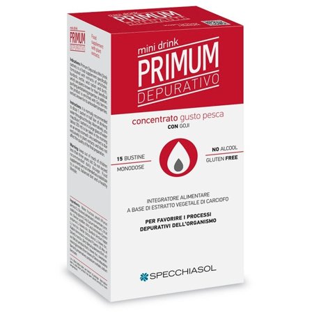 Specchiasol Primum Depurativo Minidrink Pesca 15 Stick Da 10ml