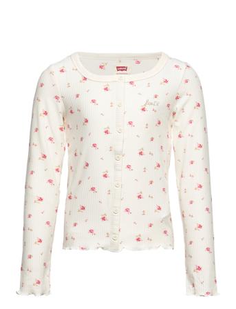 Lvg L/S Scoop Neck Ribbed Knit White Levi's