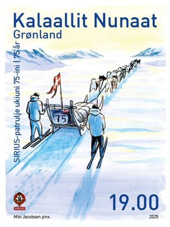 Grønland - Sirius-patruljen 75 år - Postfrisk frimærke