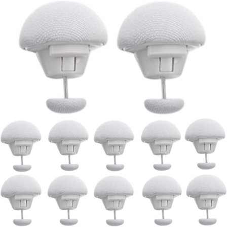12 stk Svamp Dynetrekk Klemmer Sklisikre Dynetrekk Holdere Klemmer Dyneholder Fiksering for Filt Laken Gardin Sokker Madrassbeskytter