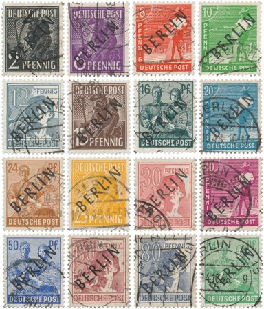 Tyskland/Berlin 1948 - MICHEL 1/16 - Stemplet