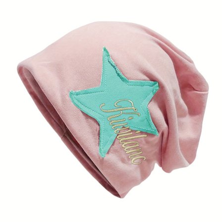 Fashion Star Embroidered Beanie - Strhy, Lettvekt