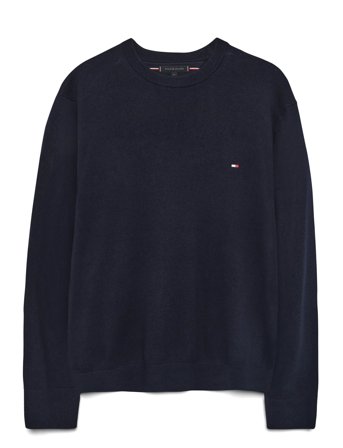 Tommy Hilfiger Pima Org Ctn Cashmere Crew Neck - Navy - S