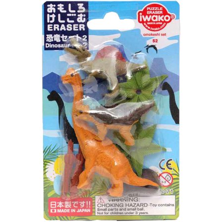 Iwako Puzzelgummen Dinosaurussen II