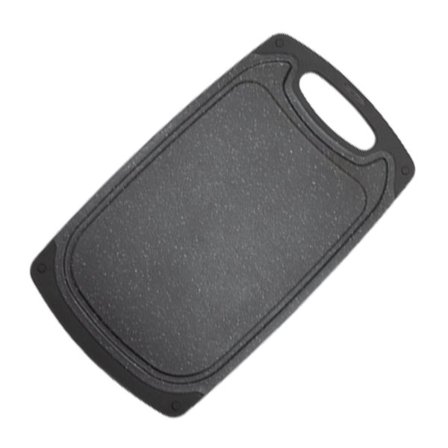 Skjærebrett for kjøkken, sklisikkert skjærebrett i plast med håndtak, marmorpreget skjærebrettsett i plast, oppvaskmaskinsikkert skjærebrett