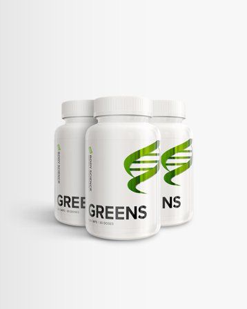 3 x Body Science Greens - Grøntsagskapsler 120 kapsler