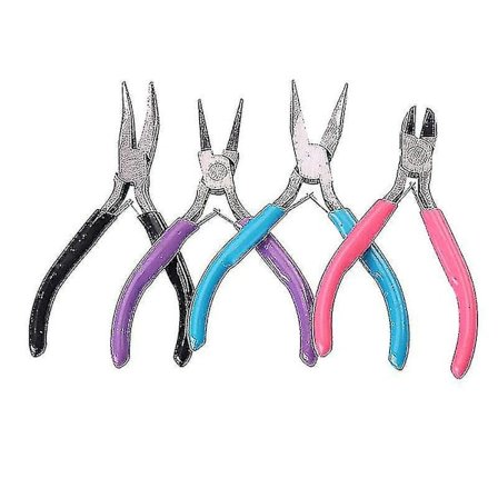 4-pak Smykkestenger Verktøysett for smykkelaging for trådvikling Øredobber Tilbehør