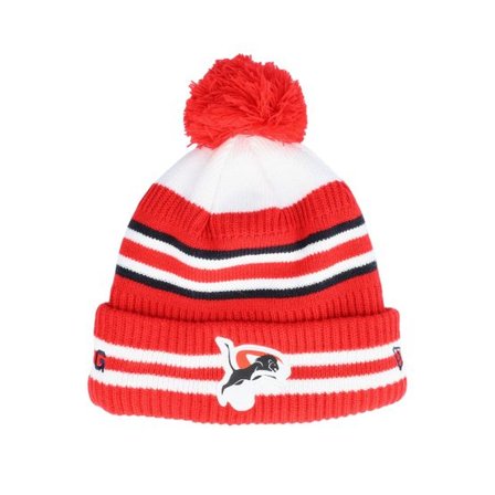 New Era - Röd pom Beanie - England Sport Beanie Pom @ Hatstore