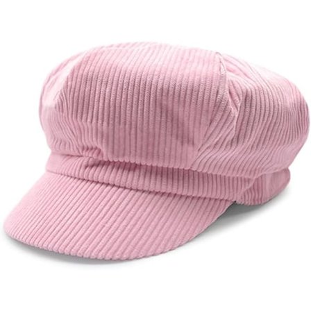 Damernas Retro Spetsiga Ivy Newsboy Paperboy Gatsby Cabbie Painter Cap Hattar (5-Rosa)