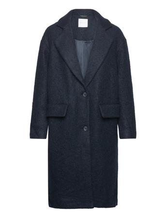 Bastogne Bouclã Coat Outerwear Coats Winter Coats Blå Tamaris Apparel*Betinget Tilbud