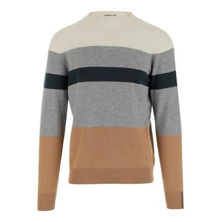 Peserico, Knitwear Grijs, Heren, Maat:L