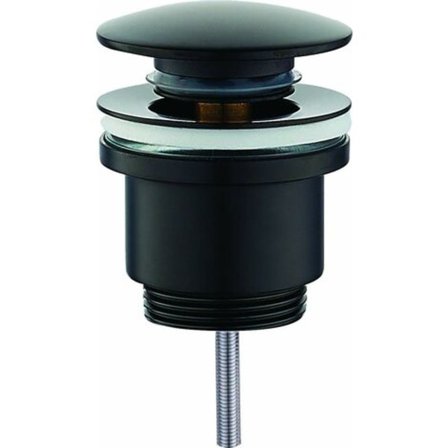 Matt svart klick-klack rund avloppsvattentät