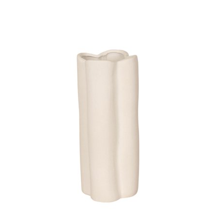 Keraaminen valkoinen maljakko, 12x12x28 cm – Elegantti sisustuselementti