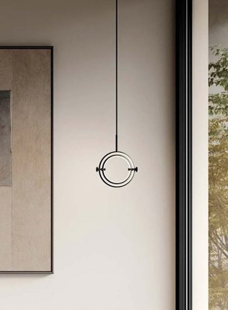 Maru mini taklampe Ø20 - burned black