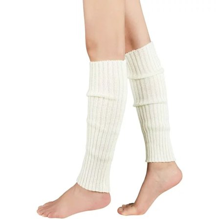 Dam Legvärmare i 80-tals Ribbstickning