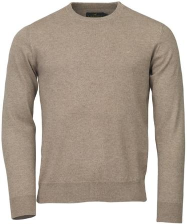Laksen - Hardwick O-Neck pusero - Vaaleanruskea