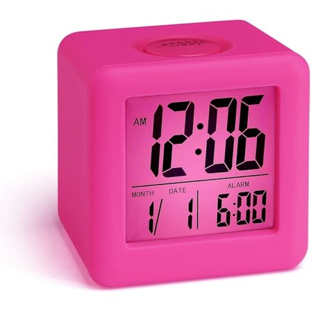 Elektroninen herätyskello, lasten herätyskello, jossa aika ja päivämäärä