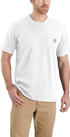 Carhartt Men's Workwear Pocket S/S T-Shirt Men short-sleeved sweaters White XL